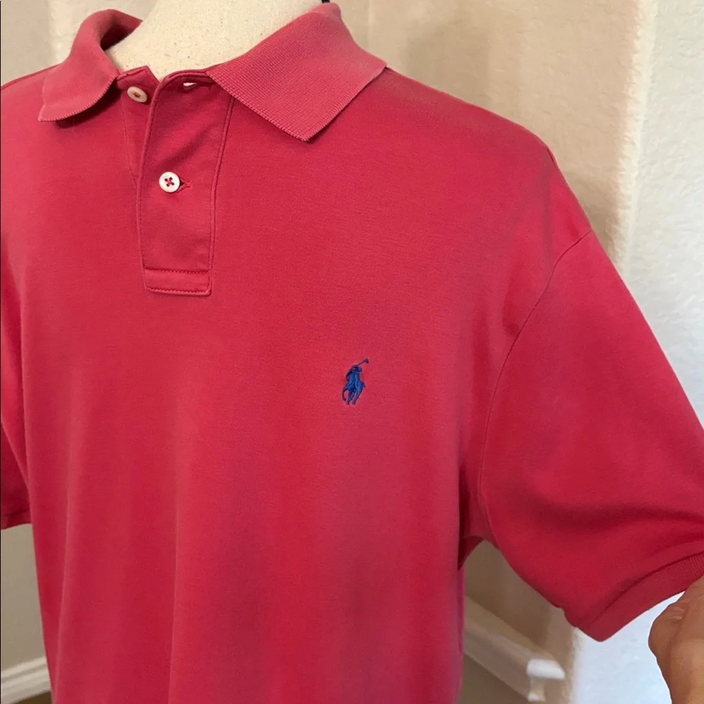 Polo Ralph Lauren blue label spring red shirt sleeve polo shirt Size L